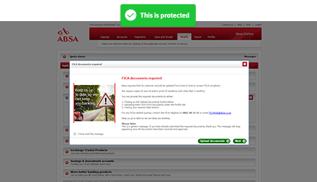 Fica logon popup